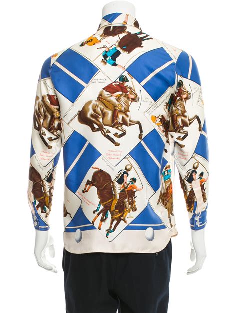 hermes silk shirt mens|Hermes jackets for men.